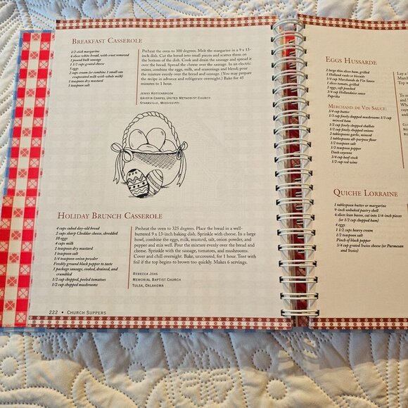 Church Suppers Cookbook By Barbara Greenman 2005 Spiral-Bound 722 Recipes - Picture 5 of 9